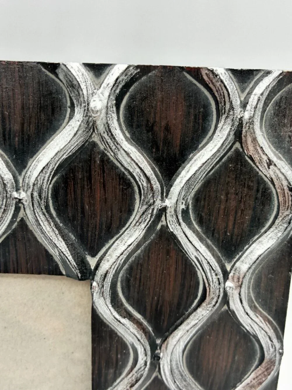 New View Faux Wood Metal Picture Frames Set of 2 8x10 (4x6) Fret Design